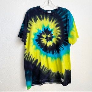 Tie Dye T-shirt Short Sleeved Unisex Adult Large